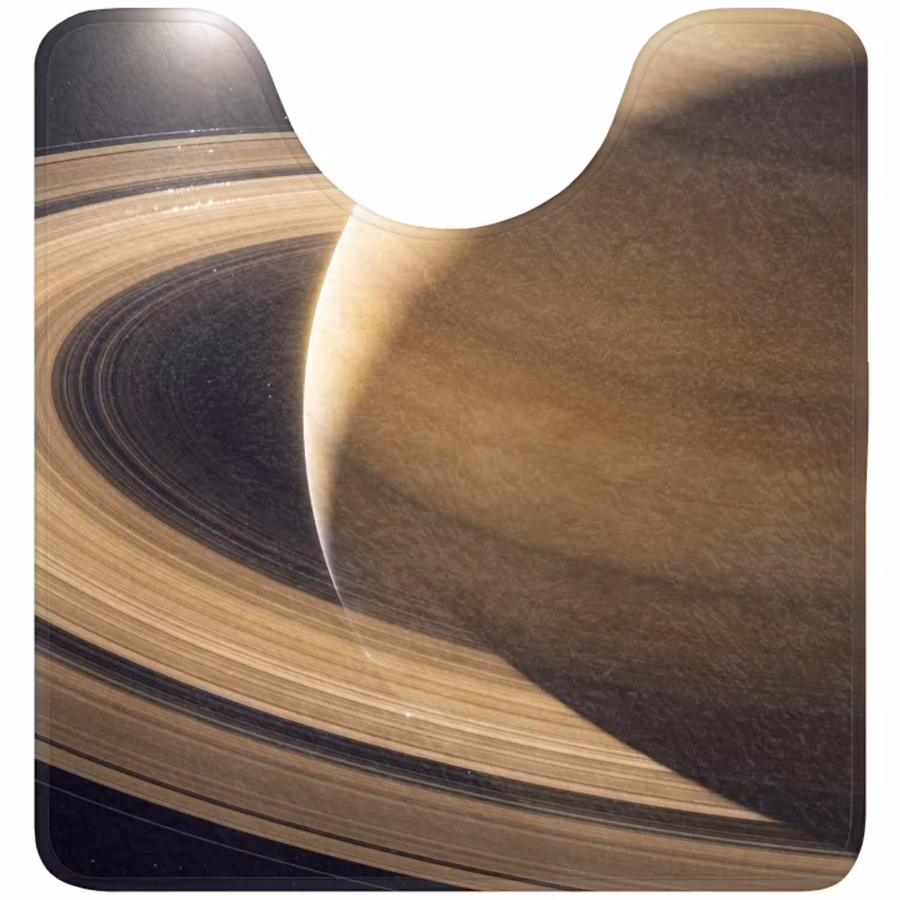 Planeet - Ringen - Ruimte WCmat U-uitsnede middel -3d