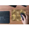 Antiek - Metaallook - Goud muismat rubber klein 262 -toetsenbord