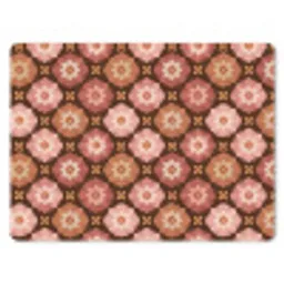 Geometrisch - Bloemen - Kleurrijk muismat rubber klein 262 -3d