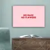 No rain no flowers - Minimalistisch - Roze - Bloem canvas 2cm klein -sfeer4