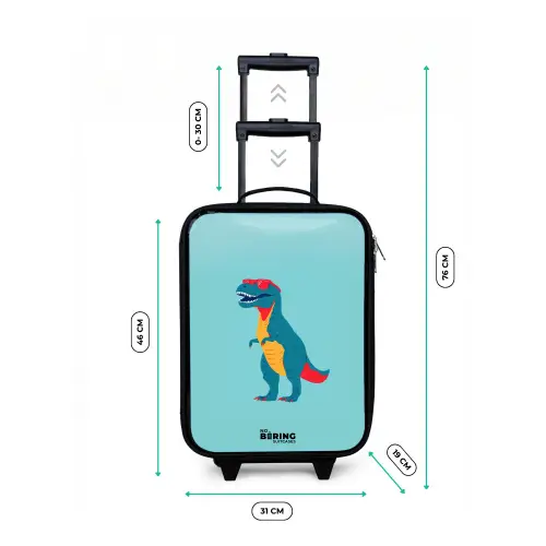 Dino - Dier - Zonnebril Kinderkoffer - Zwart klein -productfoto_formaten
