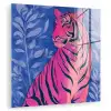 Tijger - Roze - Bladeren - Jungle plexiglas 5mm klein -zzzproduct_nieuw