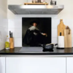 Het huwelijksportret van Marten Soolmans - Rembrandt van Rijn Inductie beschemer met haakjes middel -sfeer2