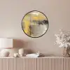 Abstract - Geel - Modern - Beige Fotolijst rond zonder passe partout klein -sfeer3