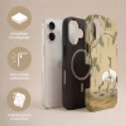 Kraanvogels - Water - Beige Toughcase MagSafe Apple iPhone 17 klein -USP_Lagen_DE