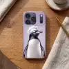 Pinguïn - Koksmuts - Lief - Paars Telefoonhoesje iPhone 17 Pro klein -sfeer1