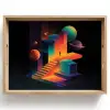Abstract - Trappen - Mens - Planeten Dienblad Rechthoek middel -z3d_shopping