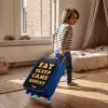 Qoute met licht Kinderkoffer - Blauw klein -sfeer1
