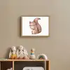 Eekhoorn - Dier - Bosdieren - Bruin Light Box met batterij (Wandlamp kind) middel -sfeer2_kind