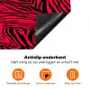 Zebra - Zwart - Roze - Neon Inductie beschermer vinyl 3mm klein 276 -zzzzzzz-td-onderkant
