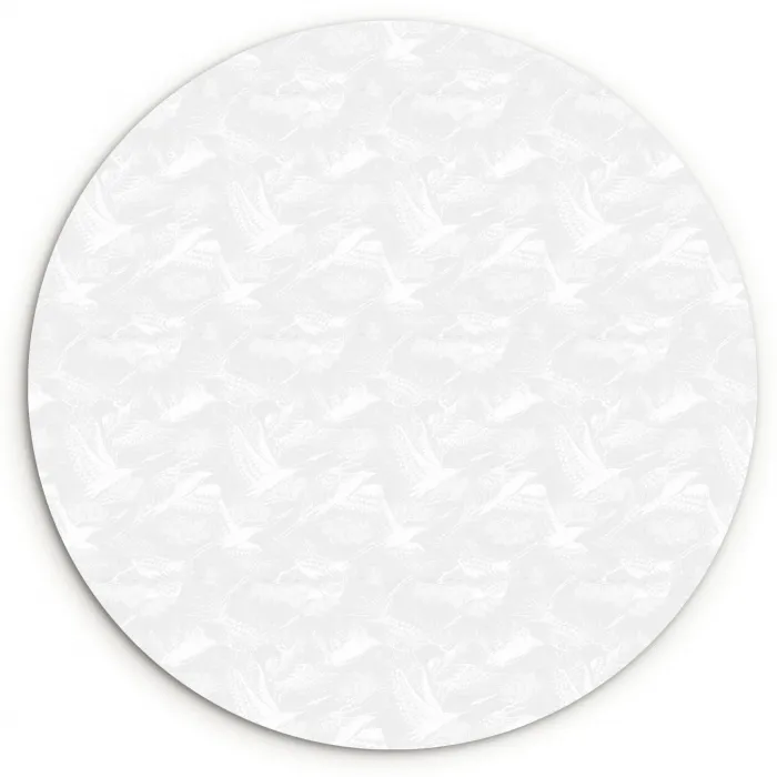 Licht - Kraanvogels - Wit Wandcirkel plexiglas klein 852 -3d