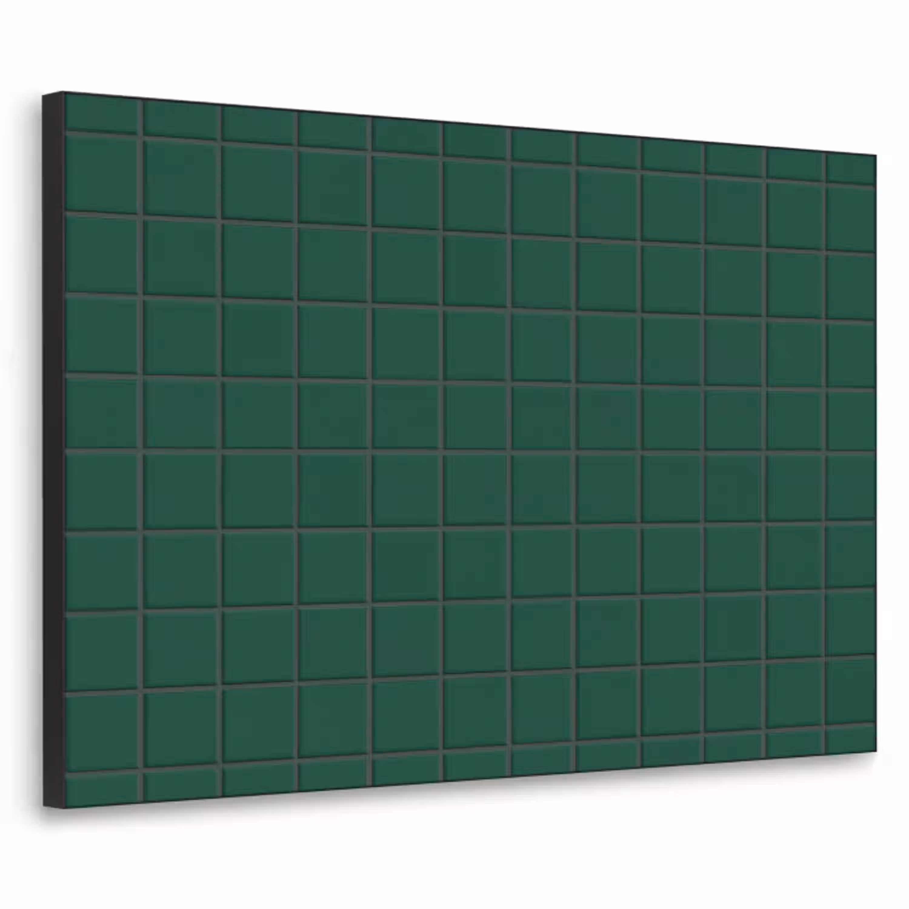 Patroon - Tegels - Dennen - Groen Textielframe zwart klein 947 -3d