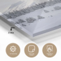 Berg - Sneeuw - Winter - Natuur - Wit plexiglas 5mm klein -sfeer2