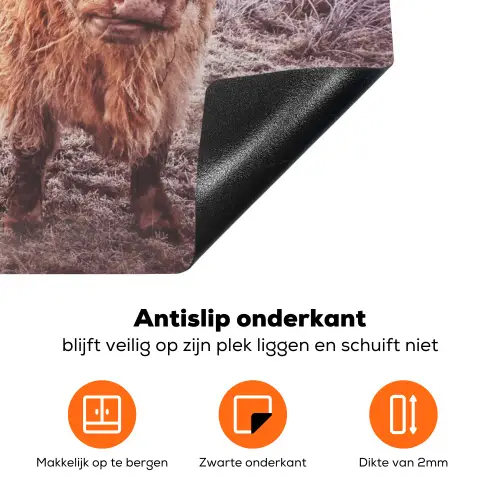 Winterse Glorie Inductie beschermer vinyl 3mm klein -zzzzzzz-td-onderkant