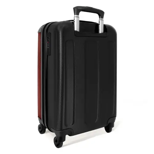 Minimal - Kruisende lijnen op NBS - Handbagage koffer - Unisex middel -achterkant
