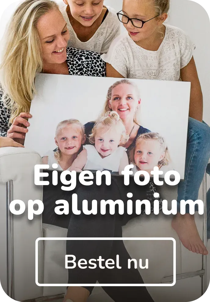 Aluminium eigen foto