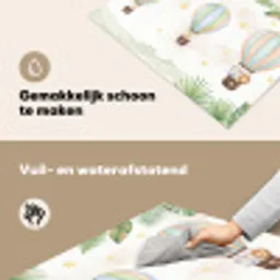 Aquarel - Luchtballonnen - Pastel Inductie beschemer met haakjes klein -ky-schoon-nl