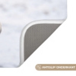 Paard - Kop - Winter - Dieren - Wit Badmat klein -USP_AntislipNL