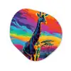 Giraffe - Savanna - Lucht - Gekleurd Wandcirkel Organisch Forex 3mm klein -3d