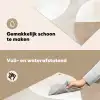 Bruin - Japandi - Abstract Inductie beschemer met haakjes klein -ky-schoon-nl