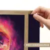 Astronaut - Ruimte - Surfen - Kleurrijk Light Box met batterij (Wandlamp kind) middel -USP_websiteprintNL