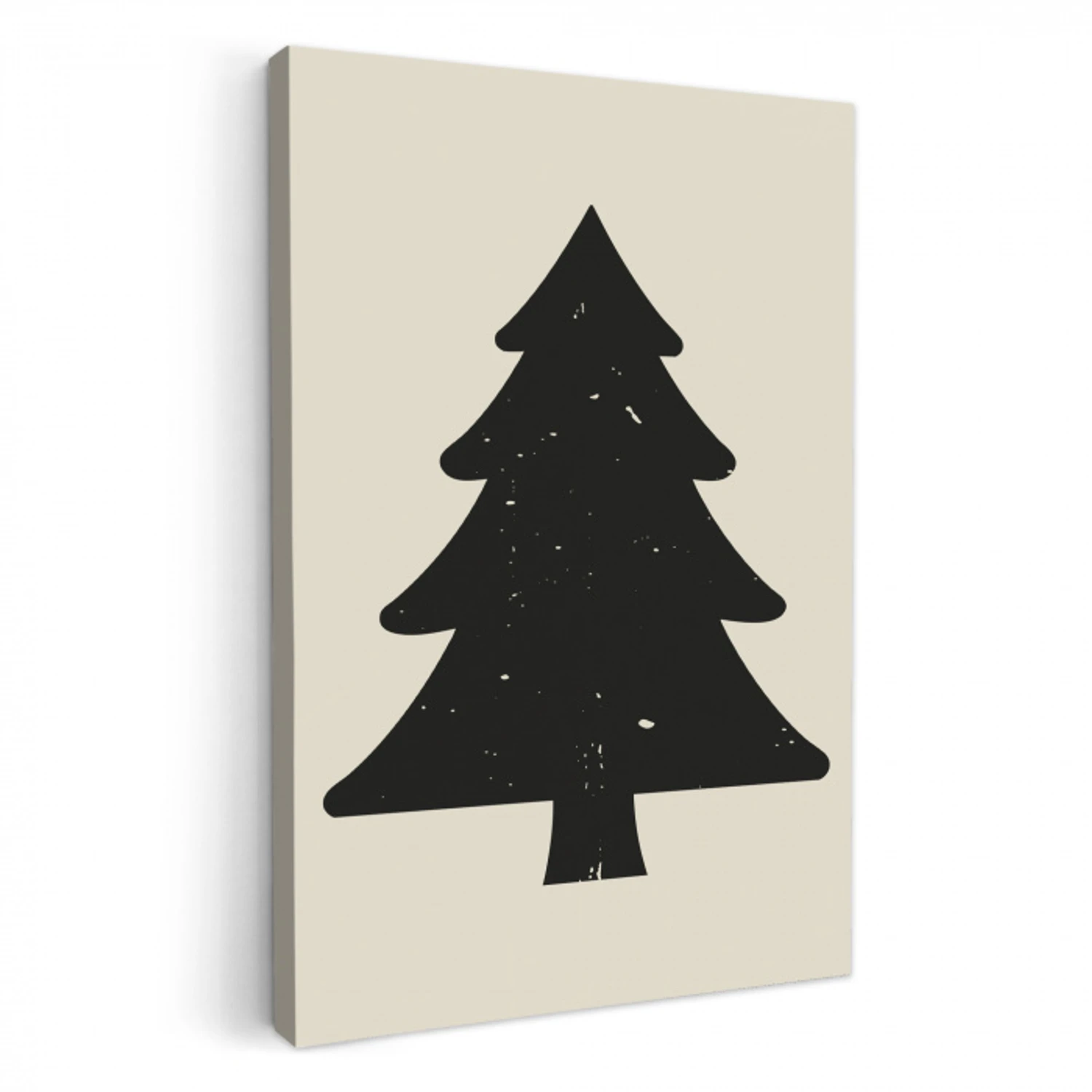 Kerstboom - Zwarte kerstboom - Boom - Japandi KitchenYeah - Keuken - Canvas klein -3d