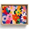 Bloemen - Kleurrijk - Stippen Dienblad Rechthoek middel -z3d_shopping