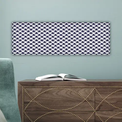Oceaan - Octo - Blauw - Wit canvas 2cm klein 828 -sfeer4