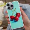 Kersen - Rood - Drie - Geverfd Hoesje iPhone 16 Pro Max met koord klein -sfeer3