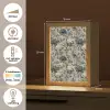 Pauw - Bloemen - Blauw Light Box met kabel (Tafellamp) klein 925 -USP_NL