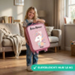 Eenhoorn - Roze - Bloemen Kinderkoffer - Roze klein -sfeer2_DE