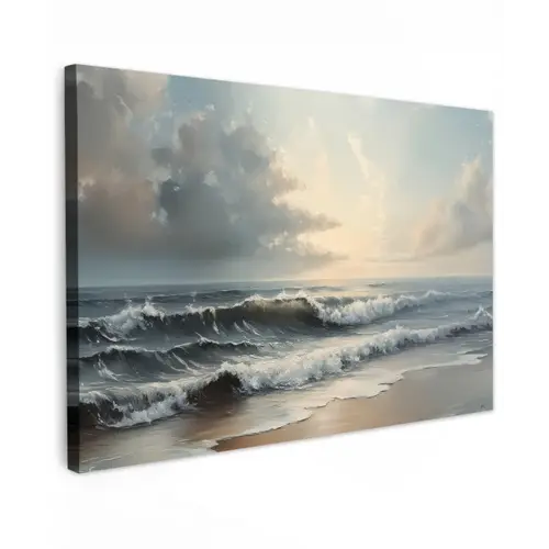 Strand - Zee - Zonsondergang canvas 2cm klein -z3d