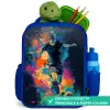 Neon - Voetballer - Kleurrijk Kinderrugzak - Blauw middel -inhoud_FR