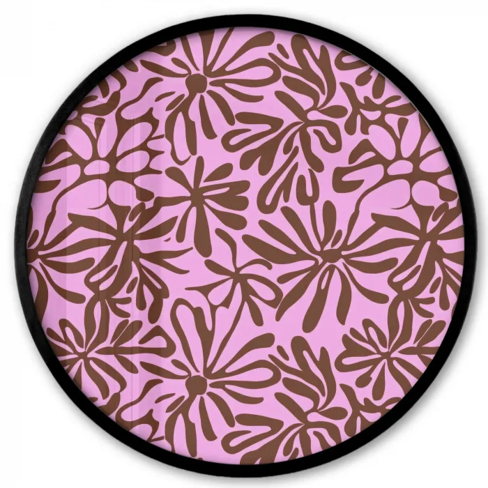 Organisch - Patroon - Roze Fotolijst rond zonder passe partout klein 856 -3d