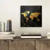 Wereldkaart - Goud - Marmer aluminium wit klein -sfeer1
