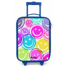 Kleurrijke glimlachexplosie Kinderkoffer - Blauw klein -zz3dotto