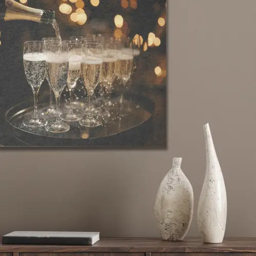 Lichtjes - Champagne - Dienblad - Glazen PET vilt klein -sfeer6_closeup