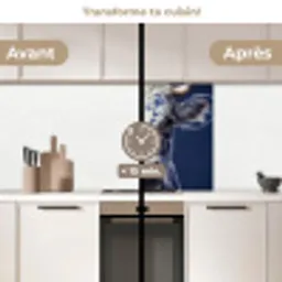 Koe - Delfts - Blauw - Artistiek keuken achterwand 2 middel -voor-na2_FR