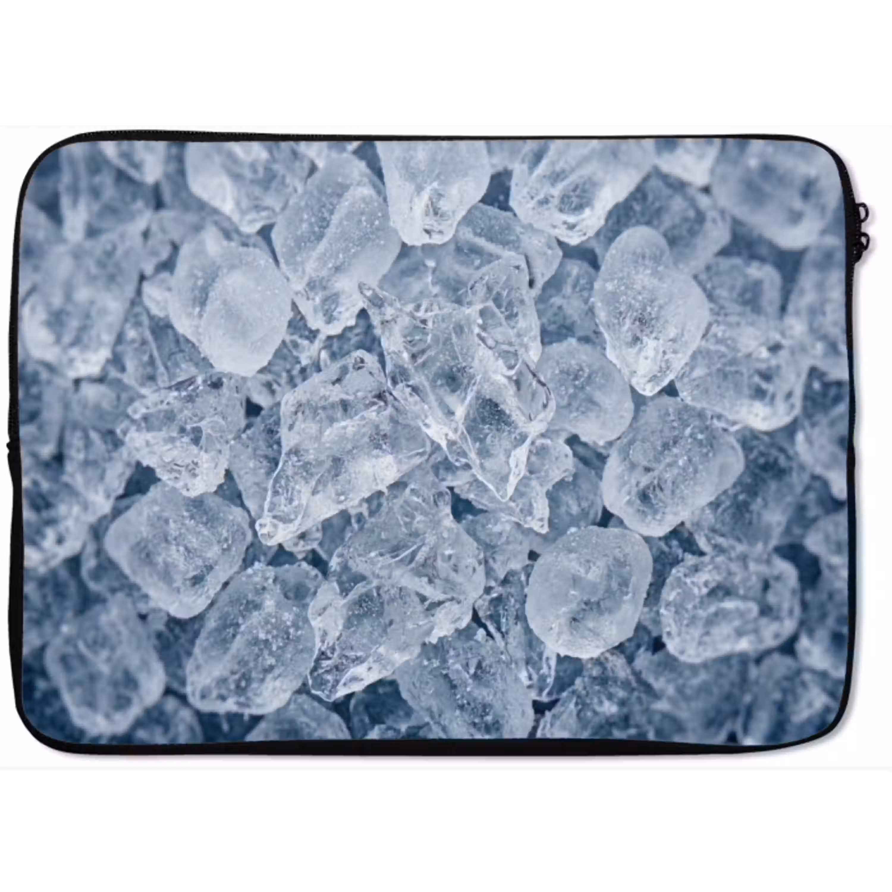 Ijsblokjes - Water - Blauw laptophoes neopreen klein -zkaufland3dotto