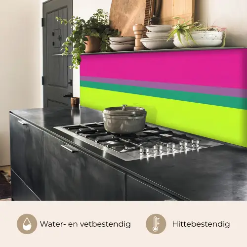 Strepen - Modern - Kleurrijk keuken achterwand 2 middel -usp_NL