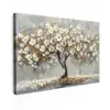 Boom - Bloemen - Wit - Natuur - Kunst canvas 2cm klein -z3d