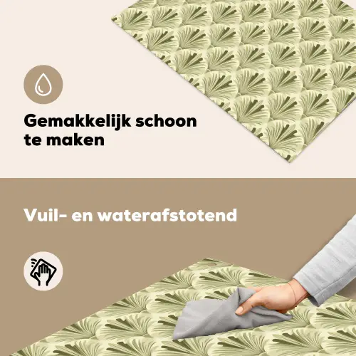 Klassiek - Waaier - Groen Inductie beschemer met haakjes klein 777 -ky-schoon-nl