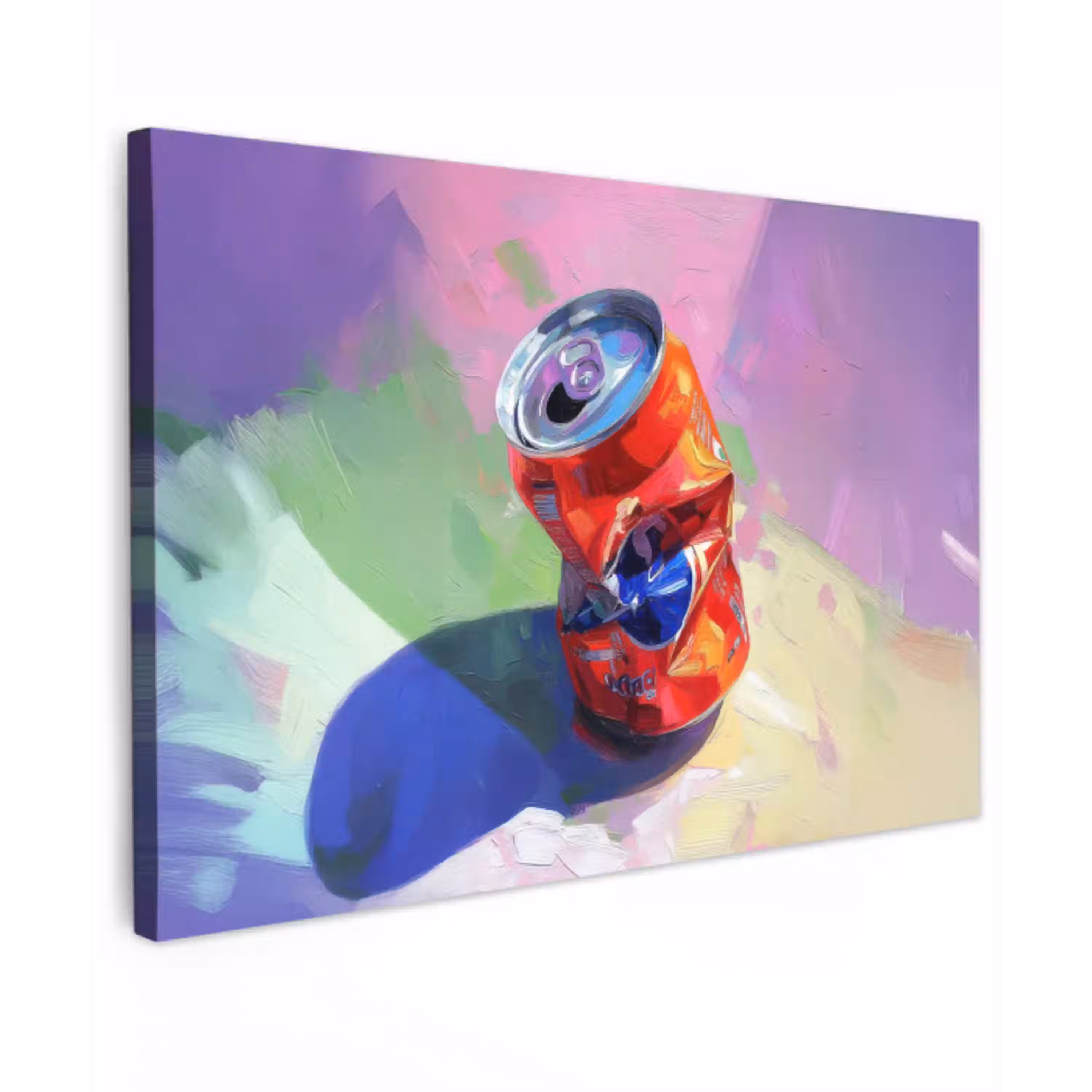 Frisdrank - Blik - Paars canvas 2cm klein -z3d