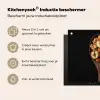 Hout - Noten - Zwart Inductie beschermer vinyl 3mm middel -zzzzzzusp-haakje_NL