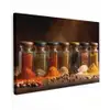 Potjes - Kruiden - Specerijen - Korrels Tuinposter op houten frame 2 cm dik klein -3d