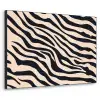 Zebraprint - Dynamisch - Roze Textielframe - compleet frame klein -3d