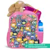 Beestjes met Grote Oogjes Kinderrugzak - Roze middel -inhoud_NL