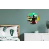 Vrouw - Keuken - Katten - Doorkijk Wandcirkel aluminium klein -slaapkamer