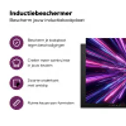 Lichtsnelheid - Ruimte - Roze - Paars Inductie beschermer vinyl 3mm klein -zzzzzzz-cc-usp