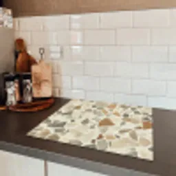 Stenen - Terrazzo - Decoratie - Tegels Inductie beschermer vinyl 3mm middel -sfeer3